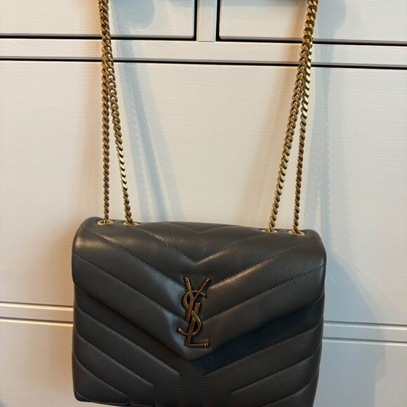 YSL Small Lou Lou Chain Bag - Color Storm - Picture 4 of 5